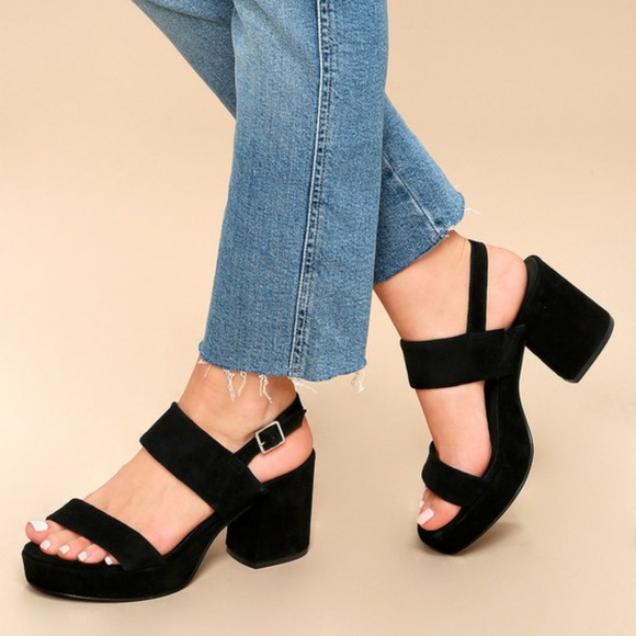 Steve Madden Shoes - LAST ONE‼️ STEVE MADDEN Suede Platform Sandals